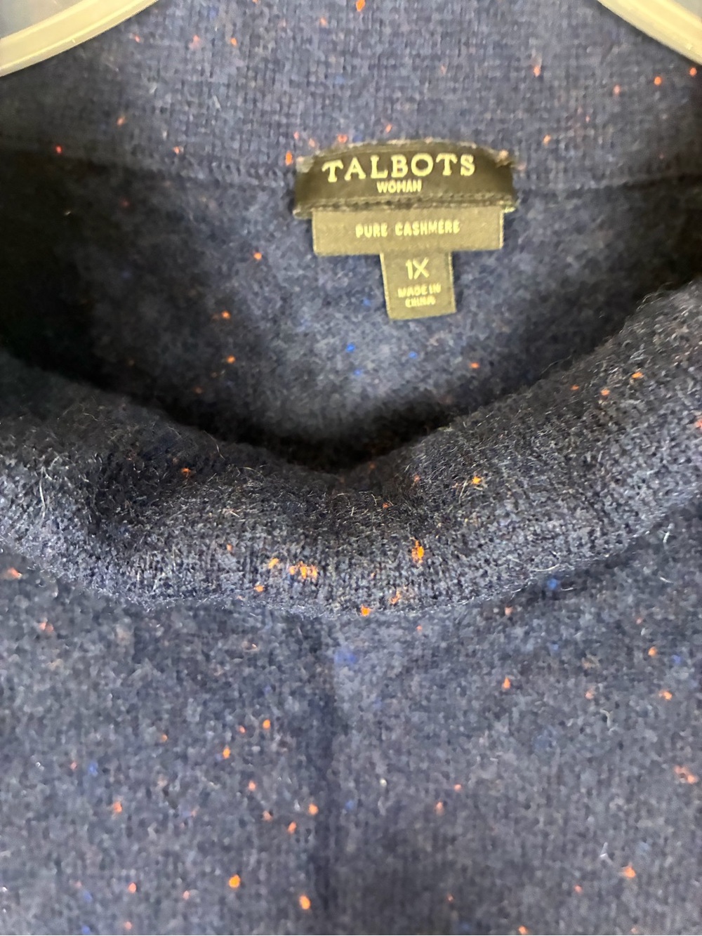 Talbots 100% Pure Cashmere Sabrina Speckled Tunic Sweater - Picture 8 of 8